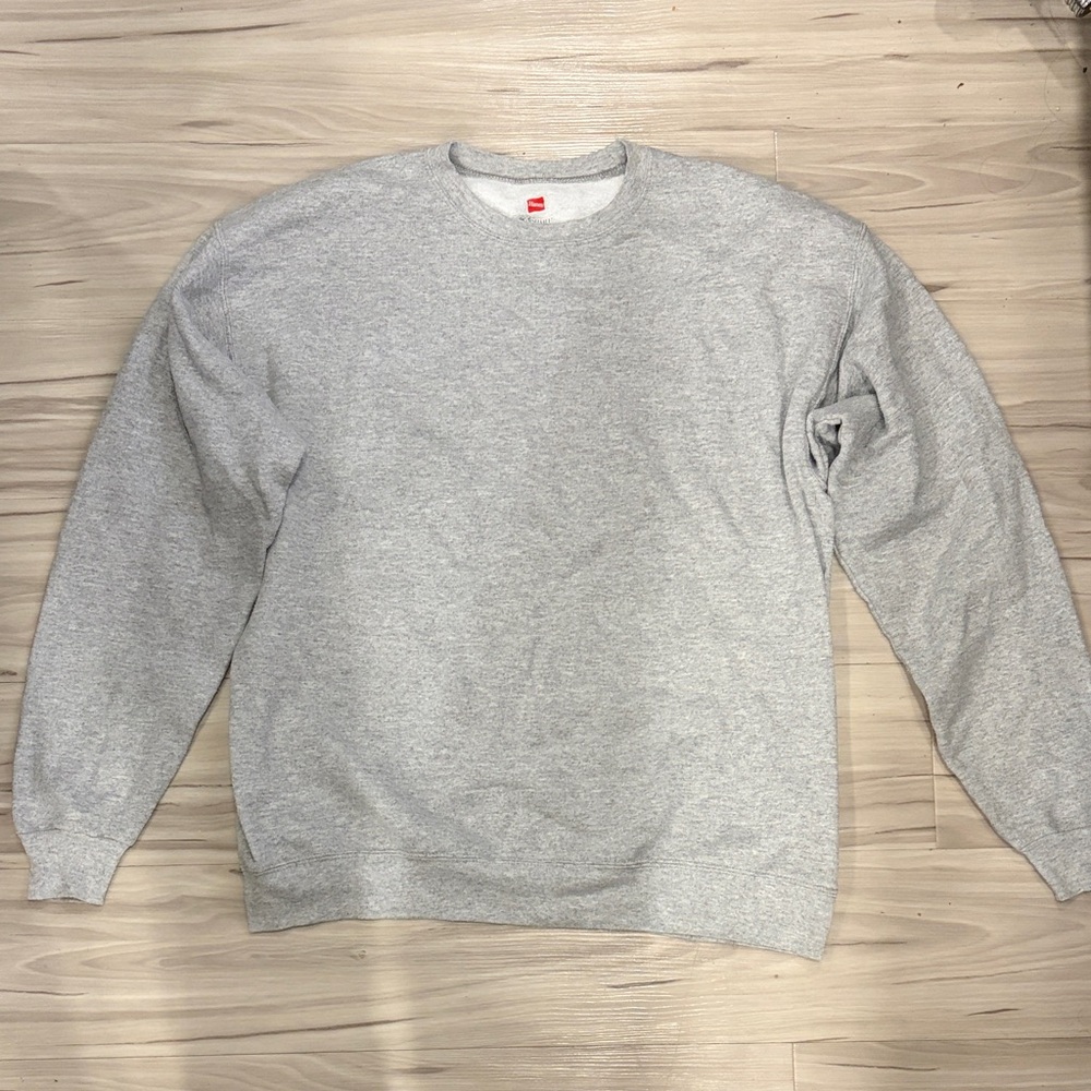 Hanes Light Gray Crewneck Men's Sweater